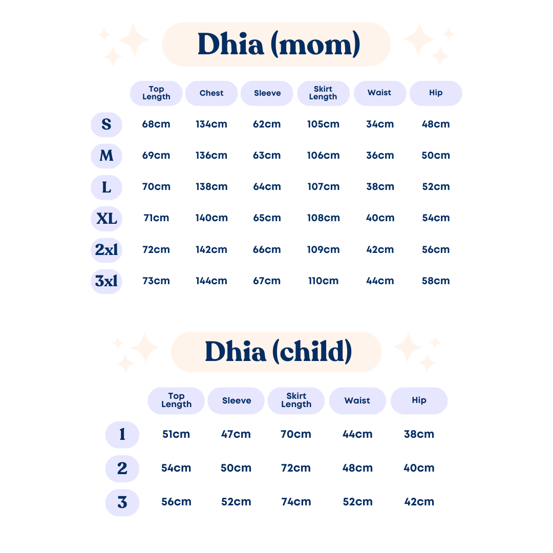 Dhia Kaftan Kurung Set (4 colors)