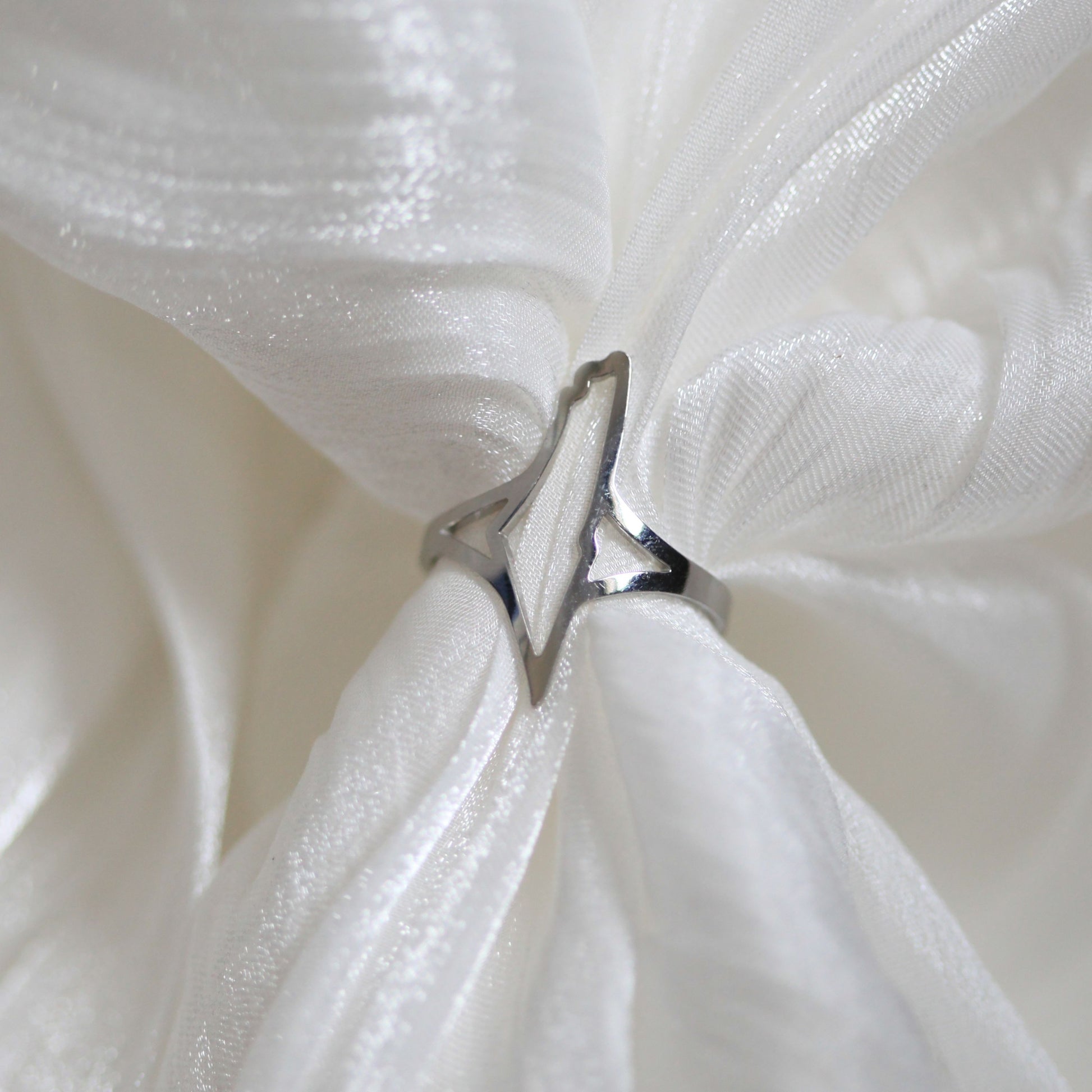Silver Falasteen map Ring.